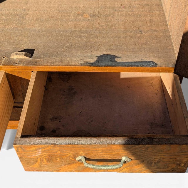 Japanese Antique Refinished Cabinet With Figured Wood Panels and Fabric Inserts For Sale - Image 15 of 17