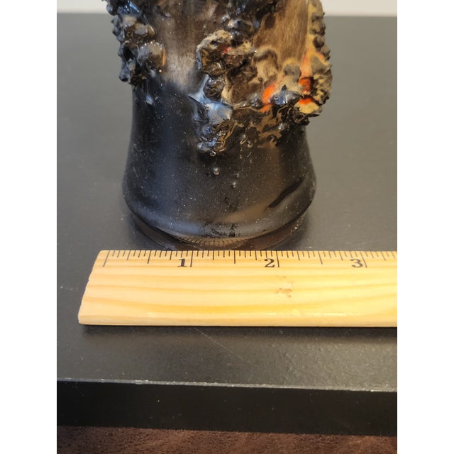 Burnt Umber Ragnar Kjartansson Glit Ceramic Vase For Sale - Image 8 of 10