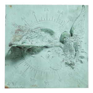 Vintage Louis F. Ragot Cast Bronze Sundial "Father Time"