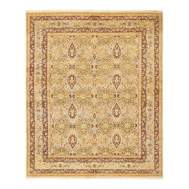 Mogul Collection Hand-Knotted Area Rug - Ivory 8' 2" x 10' 1" For Sale - Image 4 of 4