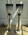 Metal Vintage Stiffel Attributed Brass Column Lamps With Greek Key Glass Shades, in the Style of Tommi Parzinger - a Pair For Sale - Image 7 of 7