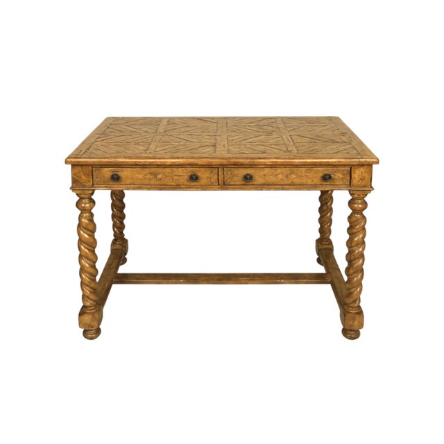 American Theodore Alexander Barley Twist Desk For Sale - Image 3 of 12