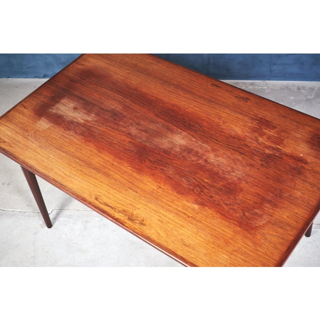 1960s Rosewood Dining Table by Gunni Omann for Omann Jun Møbelfabrik, 1960s For Sale - Image 5 of 7