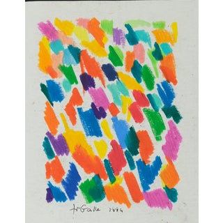 Françoise Galle, Poetic Pixel, Pastel Drawing For Sale