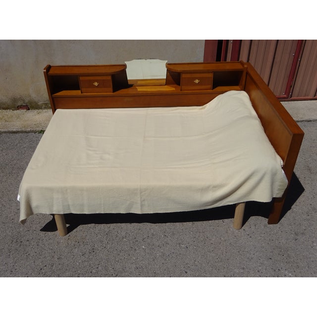 Vintage Light Oak Headboard, 1970s For Sale - Image 6 of 18