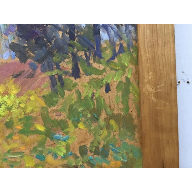 Orange 1998 “Moscow, Village Sokol“ Oil Painting on Board by Piotr Ivanovich Kostinski For Sale - Image 8 of 12