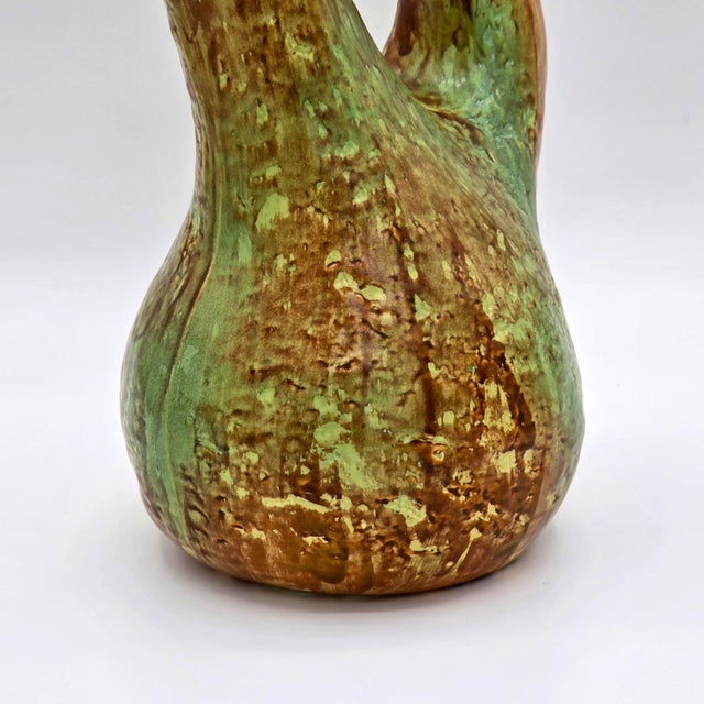 Richard Ginori San Cristoforo 1952 Italian Ceramic Twin-Neck Vase For Sale - Image 11 of 14
