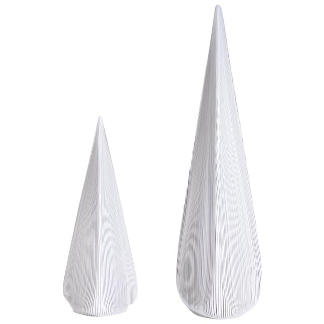 1970s Pair of Italian Art Glass table Lamps For Sale - Image 10 of 18