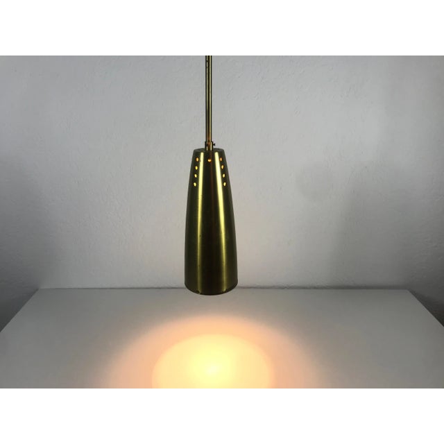 Mid-Century German Brass Pendant Lamp, 1950s For Sale - Image 4 of 9