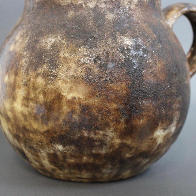 Large Vintage French Stoneware Decorative Pitcher by Alexandre Kostanda, 1960s For Sale - Image 11 of 18