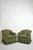 Green Fabric Fringe Lounge Chairs, 1940s, Set of 2 For Sale - Image 6 of 6