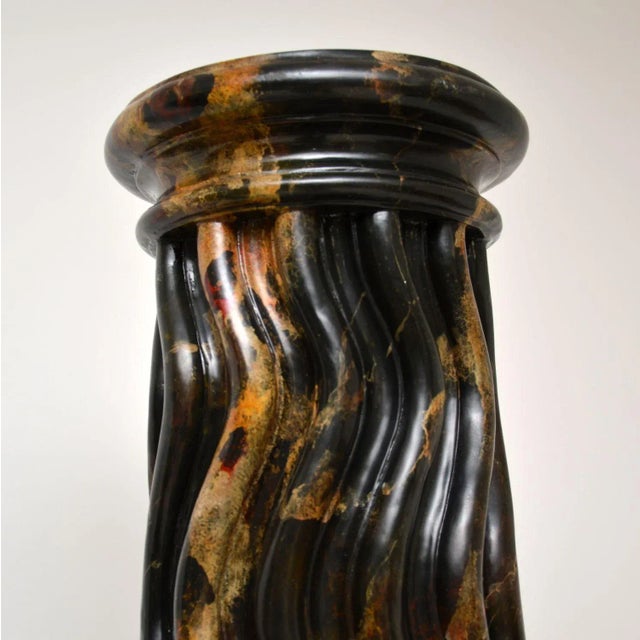 Large Marble Effect Columns, 1970, Set of 2 For Sale - Image 4 of 11