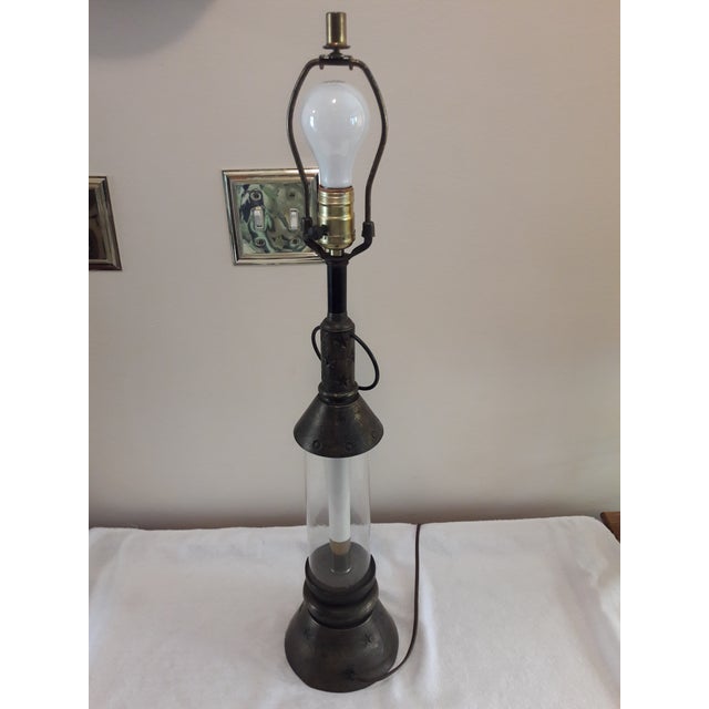 Metal Vintage 1970's Mid Century Zodiac Theme Table Lamp For Sale - Image 7 of 10