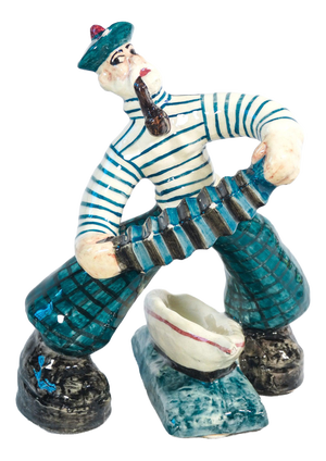 Ceramic Sailor Sculpture from C.A.S.A. Aretini, 1950s