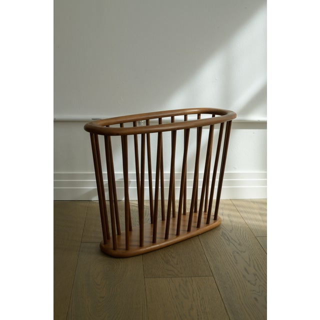 Mid Century Modern Walnut Magazine Rack by Arthur Umanoff For Sale - Image 13 of 13
