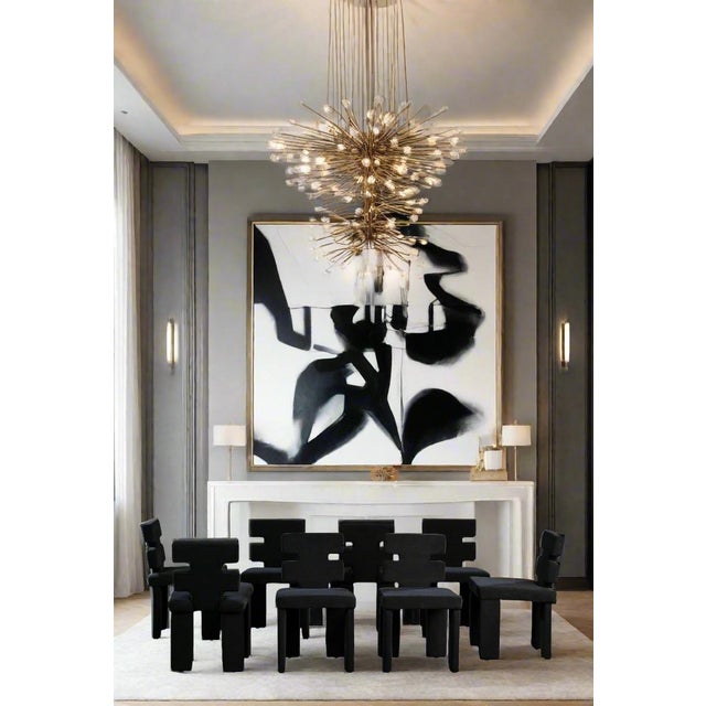 The Mya Dining Chair in black is the perfect addition to elevate your dining experience. Crafted with luxurious velvet...