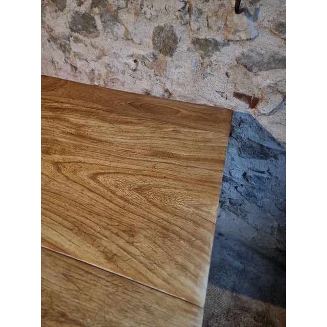 Vintage French Baker's Worktable in Chestnut, 1960s For Sale - Image 11 of 18