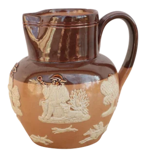 Doulton Lambeth Stoneware Harvest Pitcher