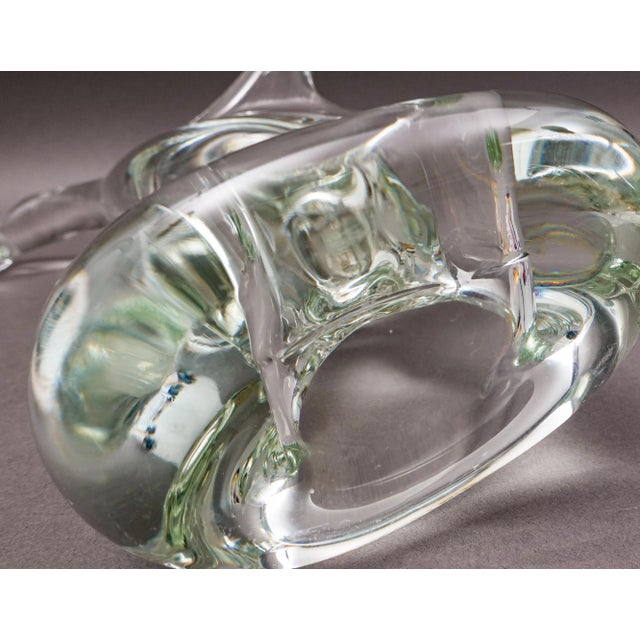 Vintage Licio Zanetti Italy Hand Blown Murano Art Glass Goose Duck Bird Sculpture For Sale - Image 9 of 13