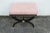 Hollywood Regency Painted Vanity Ottoman Footstool 6124 For Sale - Image 12 of 12