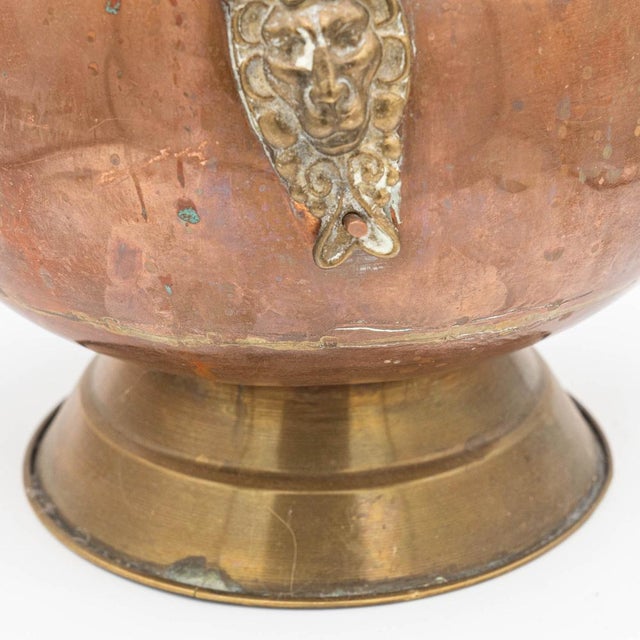 Metal Antique Helmet Coal Scuttle in Copper For Sale - Image 7 of 8