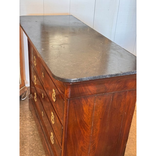 Louis Philippe Marble-Top Commode For Sale - Image 4 of 10