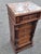 French 19th Century French Antique Walnut Marble Top Bedside Cabinet Nightstand For Sale - Image 3 of 18