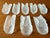 Art Nouveau Set of 4 Vintage Frosted Glass Napkin Rings For Sale - Image 3 of 12
