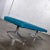 Mid 20th Century Bench Daybed Turquoise Vinyl Faux Leather & Chrome After Arthur Umanoff for Madison Furniture Co For Sale - Image 6 of 13