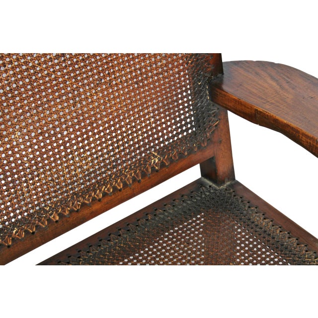 Pair of Antique Handmade Caned Carved Anglo Indian Armchairs For Sale - Image 10 of 18