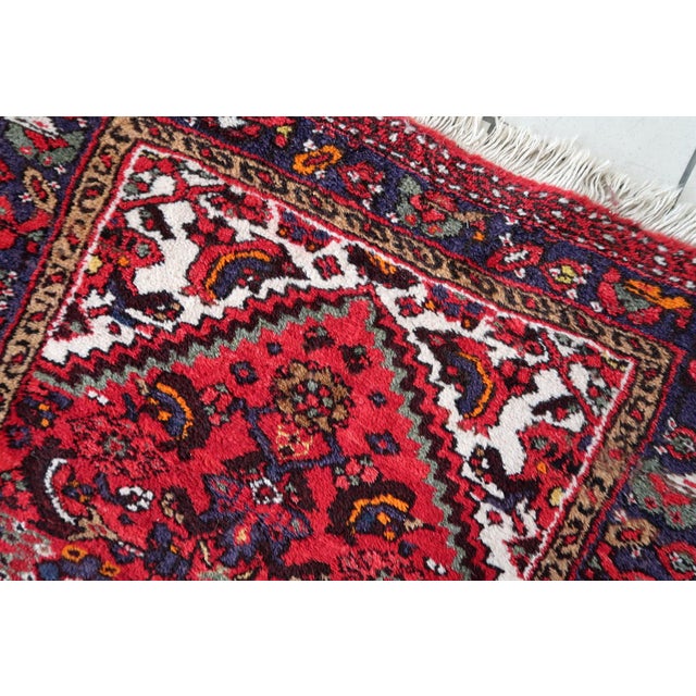 1970s, Handmade Vintage Persian Hamadan Rug 3.3' X 4.6' For Sale - Image 10 of 14