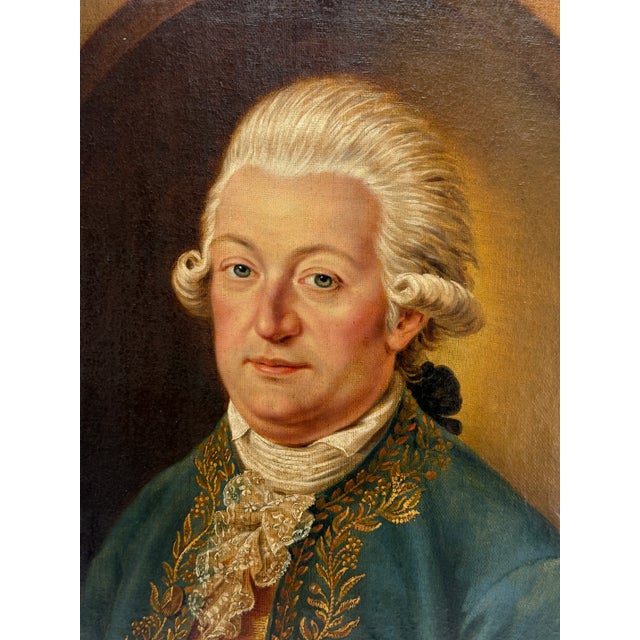 Realism Fine Quality 18th Century Continental School Portrait of a Nobleman For Sale - Image 3 of 11