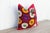 1950s Parigul Vintage Suzani Square Pillow For Sale - Image 5 of 9
