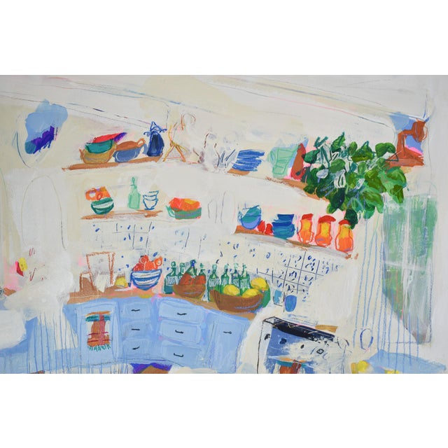 This painting utilizes Daisy Faith's take on abstract figuration. Using photos of interior spaces as inspiration, Faith...