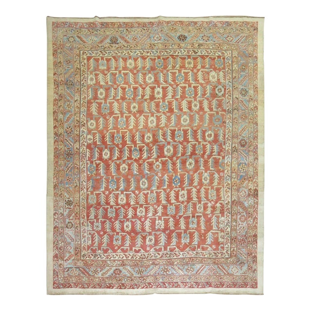Antique Persian Bakshaish Rug - 7'9" x 9'8" For Sale