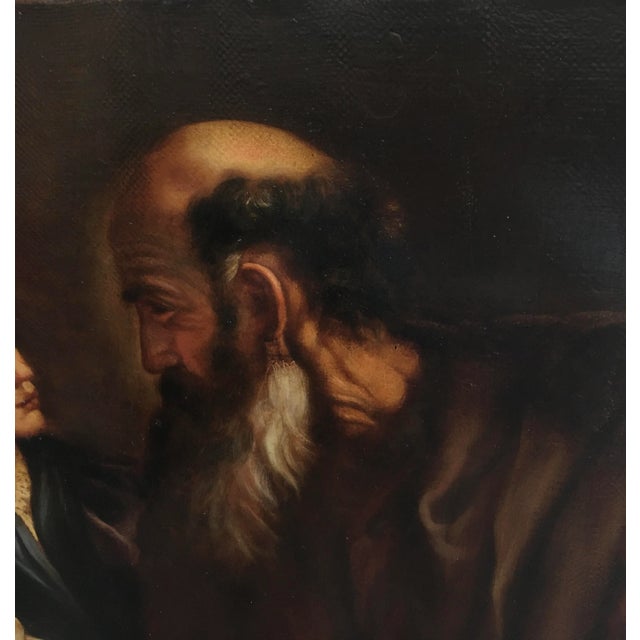 After Caravaggio, Youth and Wisdom, 2007, Oil on Canvas, Framed For Sale - Image 4 of 10