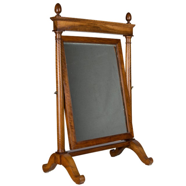 19th Century French Empire Period Cheval Mirror For Sale - Image 13 of 13