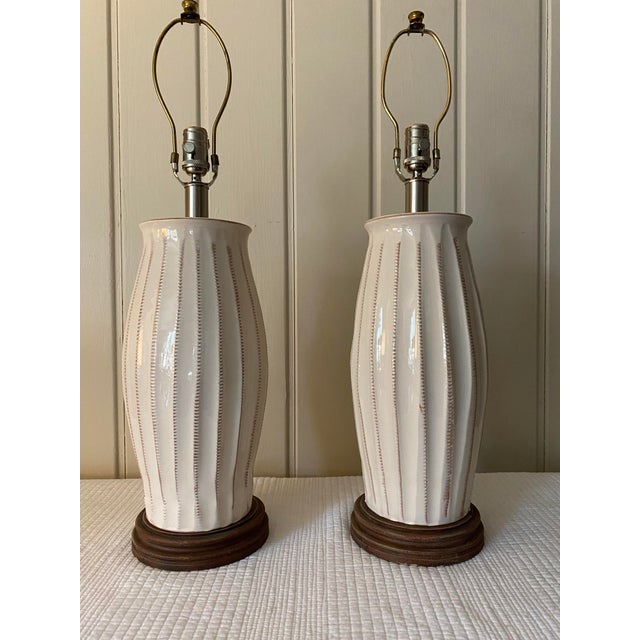 Vietri Italian Ceramic Table Lamps - a Pair For Sale - Image 12 of 12