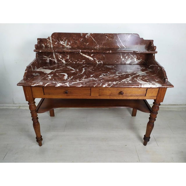 Vintage Marble Dressing Table For Sale - Image 5 of 18
