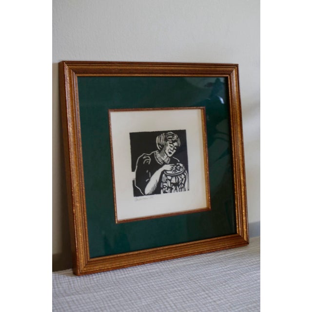 Unique 1989 Doug Anderson Original Woodblock Print - Hand-Signed Monoprint Figural Art For Sale - Image 14 of 17
