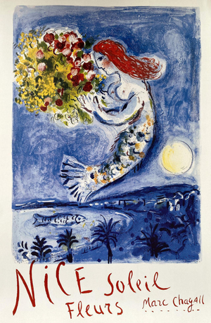 Nice, Bay of Angels Poster after Marc Chagall