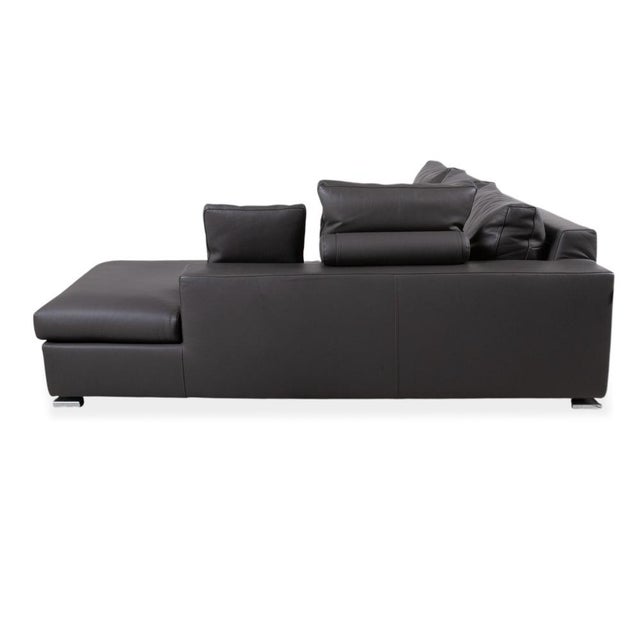 Halma Leather Corner Sofa from La Nuova Casa For Sale - Image 13 of 14
