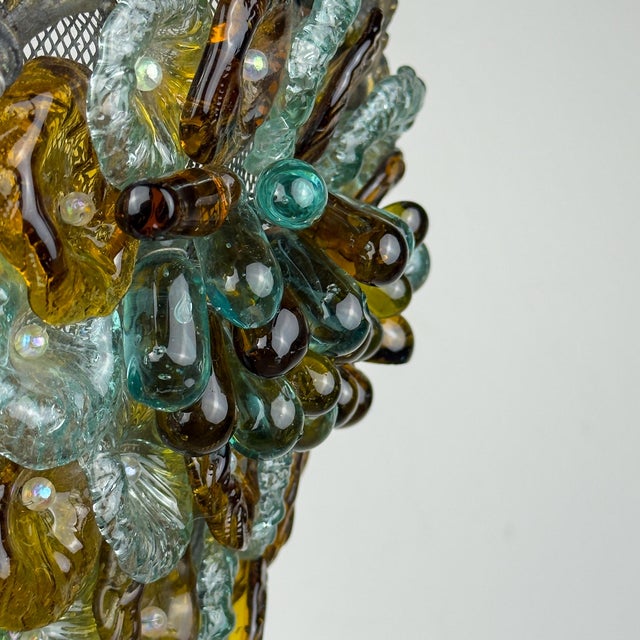 Antique Murano Glass Pendant Lamp, Italy, 1910s For Sale - Image 17 of 18