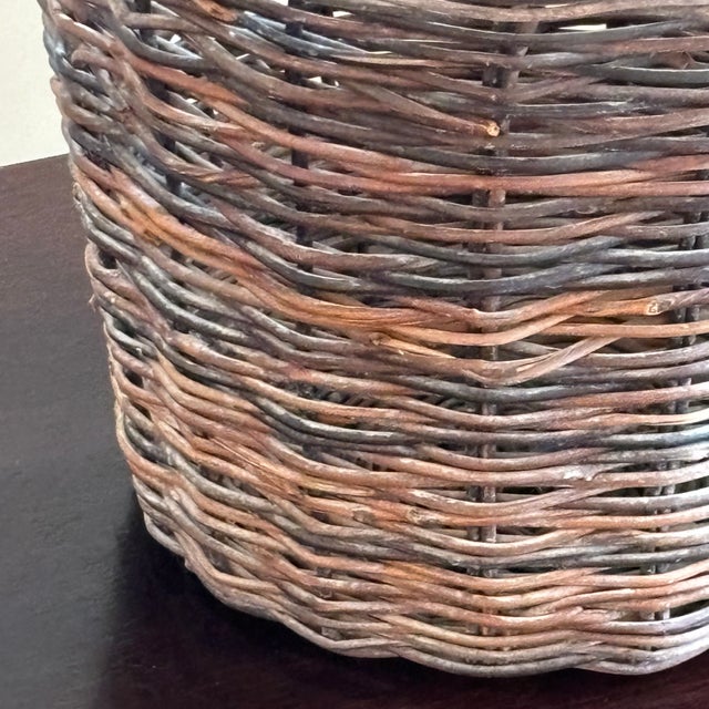 Vintage Twig Planter Basket For Sale - Image 4 of 12