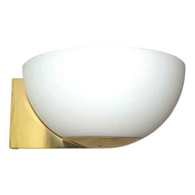 Opaline Glass Sconce from Glashütte Limburg, 1970s For Sale