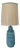 Mid 20th Century Mid Century Modern Table Lamp Large Turquoise Lava Glaze Ceramic After Fantoni For Sale