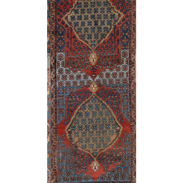 1940s Vintage Circa 1940 Bidjar Runner Rug 3ft 3in X 13ft 6in For Sale - Image 5 of 8