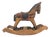 Mid-Century Mexican Folk Art Hand-Carved Polychrome Wooden Rocking Horse For Sale