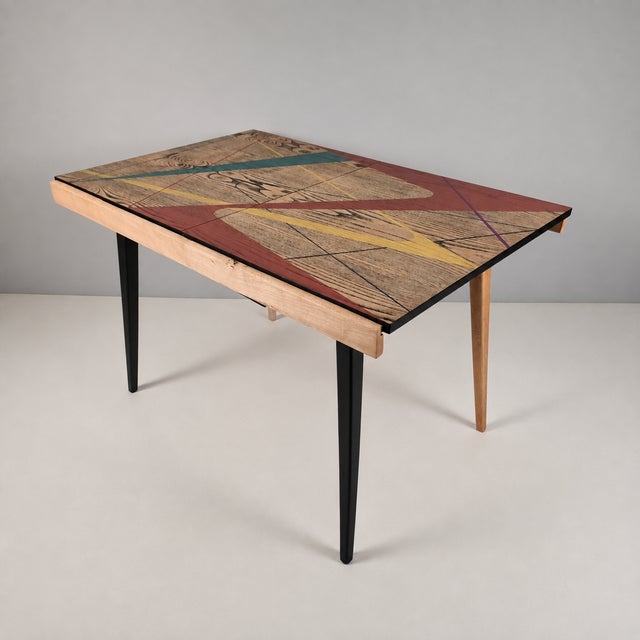 Wood Vintage Ash Coffee Table, 1970s For Sale - Image 7 of 11