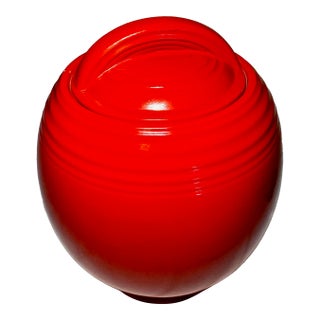 1930’s Hall China Company Five Band Cookie Jar For Sale